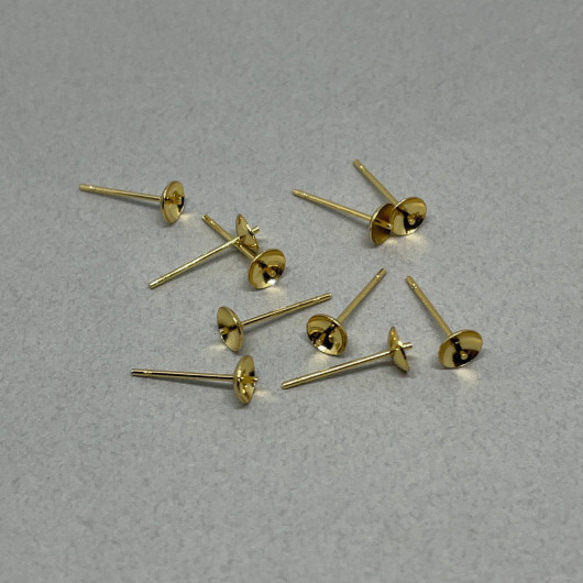 [ 20pcs ] 5mm ピアス 芯立 ポスト サージカルステンレス 金具 postt5