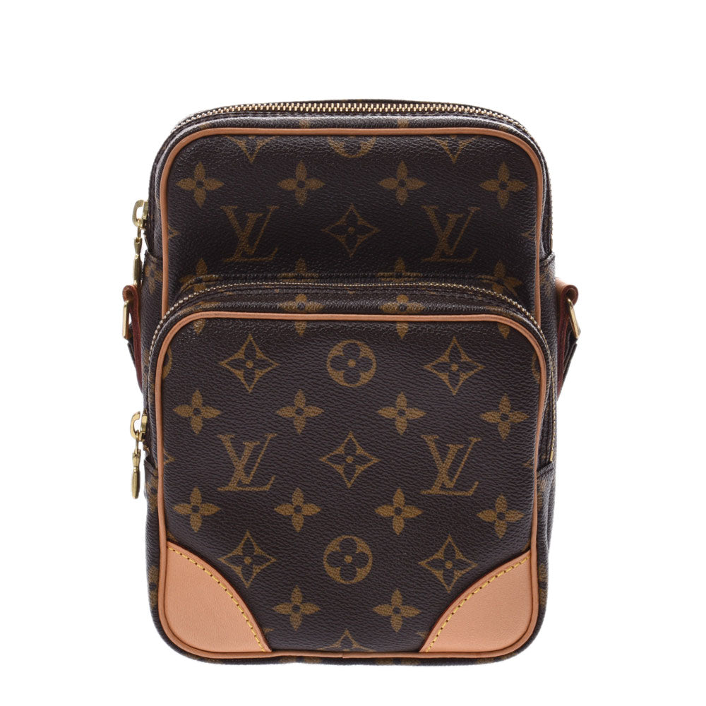 LOUIS VUITTON ルイヴィトン モノグラム アマゾン ブラウン M45236 ユニセックス モノグラムキャンバス レザー ショルダーバッグ Aランク 中古 