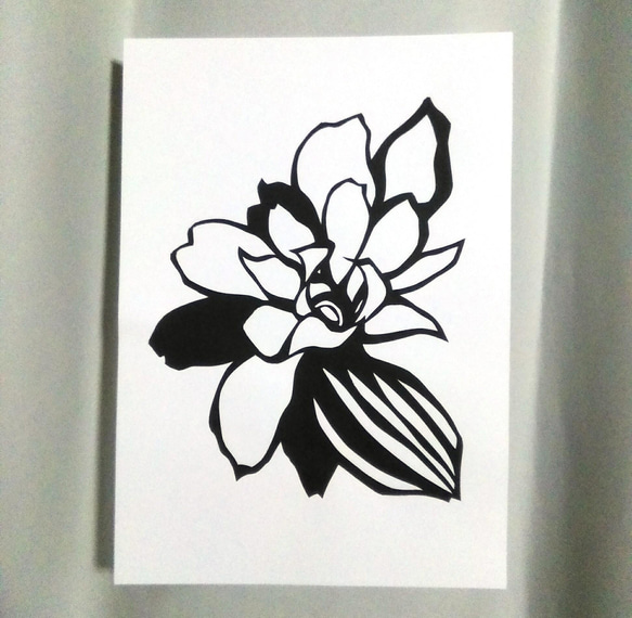 【切り絵】原画　B5サイズ　Flower3