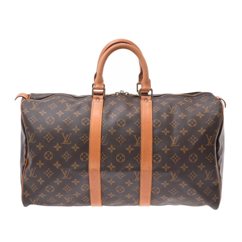 LOUIS VUITTON ルイヴィトン モノグラム キーポル45 ブラウン M41428 ユニセックス モノグラムキャンバス ボストンバッグ Bランク 中古 