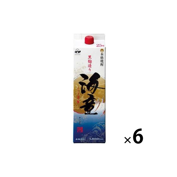 海童　25度1.8Lパック  焼酎　6本