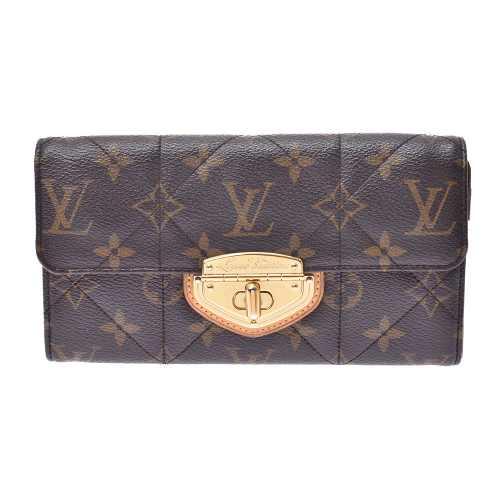 LOUIS VUITTON ルイヴィトン モノグラム エトワール ポルトフォイユ サラ ブラウン M66556 レディース モノグラムキャンバス 長財布 Bランク 中古 