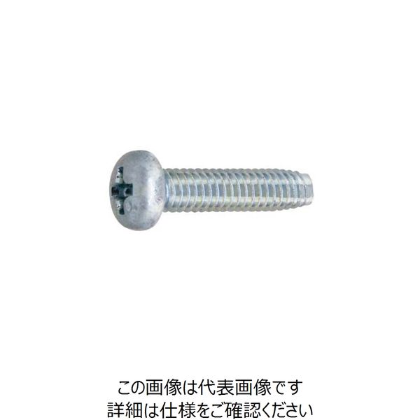 SUNCO 三価ホワイト Cタイプナベ 4×10 (2500本入) 30-00-3000-0040-0100-03 1箱(2500本)（直送品）