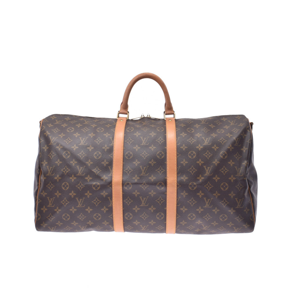 LOUIS VUITTON ルイヴィトン モノグラム キーポルバンドリエール55 ブラウン M41414 ユニセックス モノグラムキャンバス ボストンバッグ Bランク 中古 