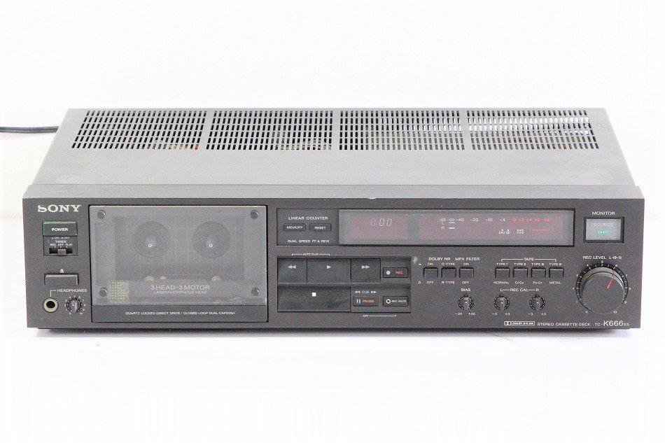 SONY 3HEAD カセットデッキ TC-K666ES 【中古整備品】