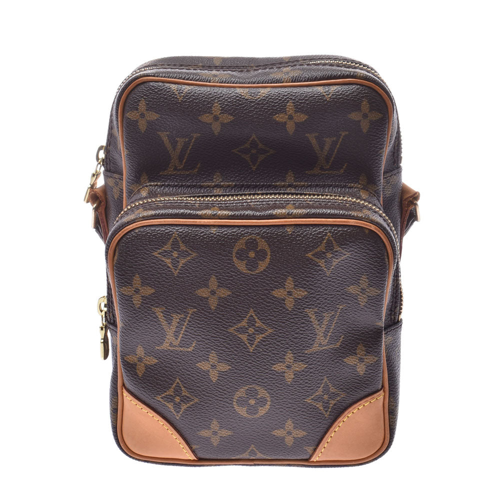 LOUIS VUITTON ルイヴィトンアマゾン  14145 ブラウン ユニセックス モノグラムキャンバス ショルダーバッグ M45236  中古