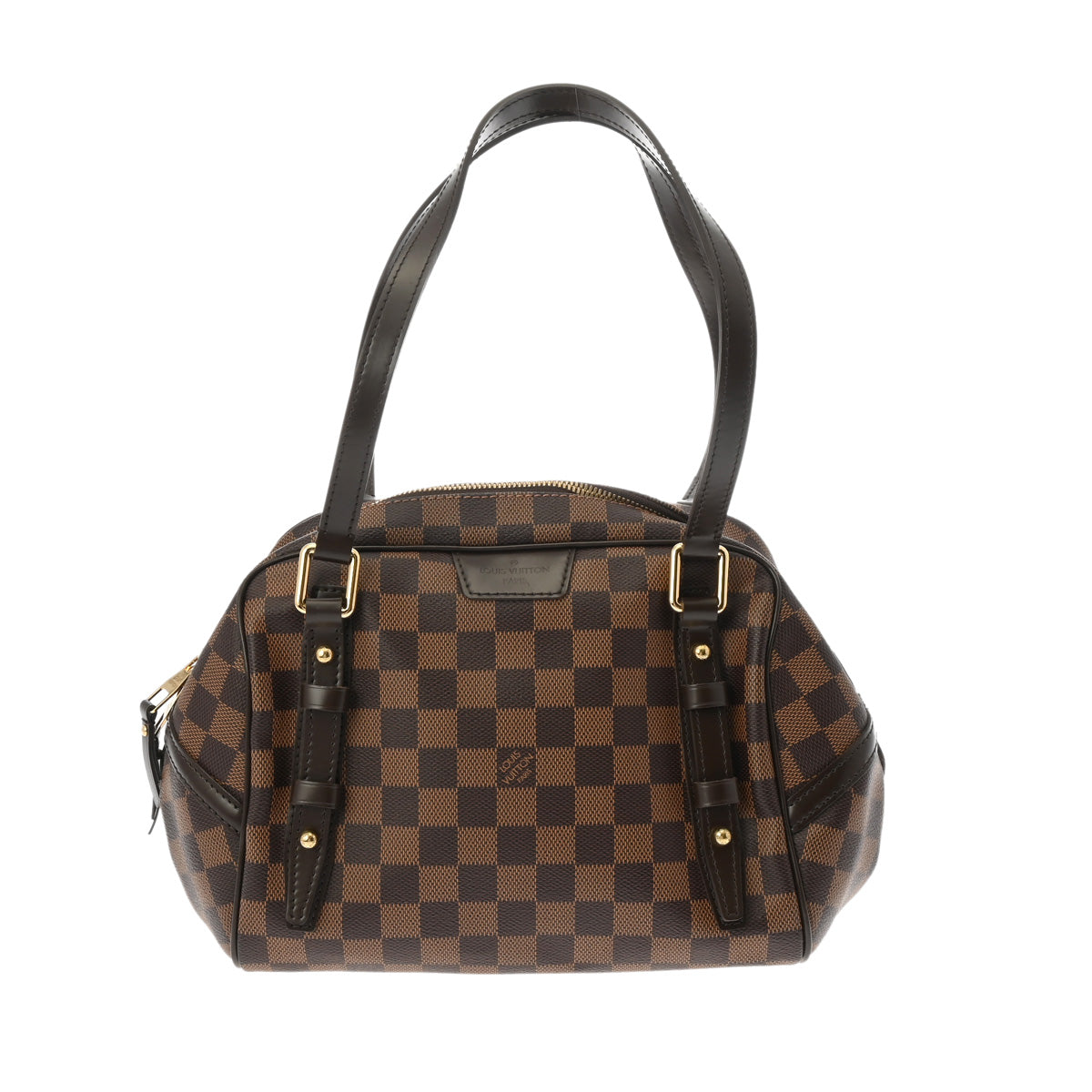 【新年の贈り物】LOUIS VUITTON ルイヴィトン ダミエ リヴィントン PM ブラウン N41157 レディース ダミエキャンバス ハンドバッグ Aランク 中古 