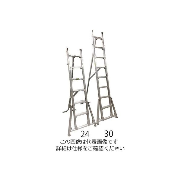 エスコ（esco） 2.95m ［アルミ製］ 天井点検口はしご（アウトリガー式 1台 EA903FD-30（直送品）