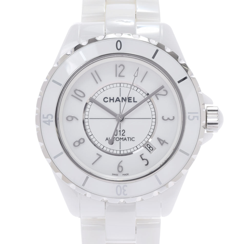 CHANEL シャネル J12 42mm H2981 メンズ 白セラミック/SS 腕時計 自動巻き 白文字盤 Aランク 中古 