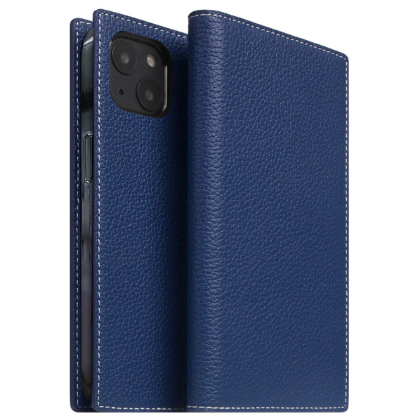 SLG Design iPhone 14用Full Grain Leather Case ネイビーブルー SD24310I14NB