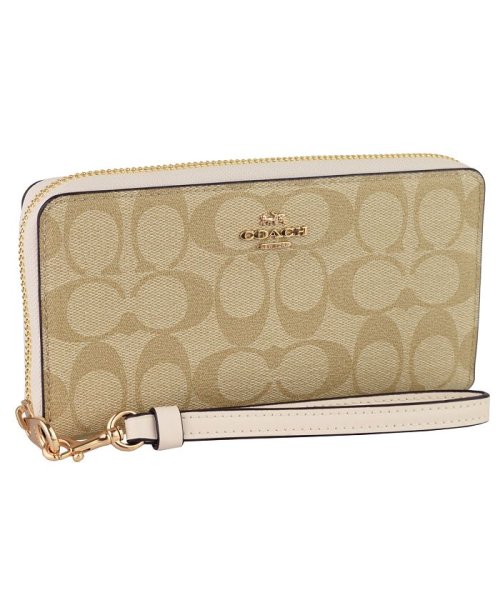 【Coach(コーチ)】Coach コーチ Long Zip Wallet In Signature