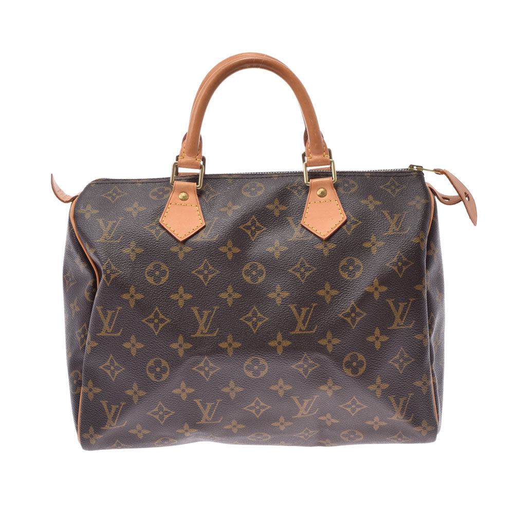 LOUIS VUITTON ルイヴィトン モノグラム スピーディ30 ブラウン M41526 レディース モノグラムキャンバス ハンドバッグ Bランク 中古 