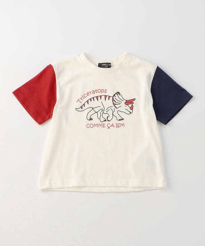 コムサイズム（キッズ）/恐竜プリントＴシャツ