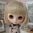 ブライス ウィッグ エアリーボブ シャンパンゴールド 10インチ/ドール Blythe