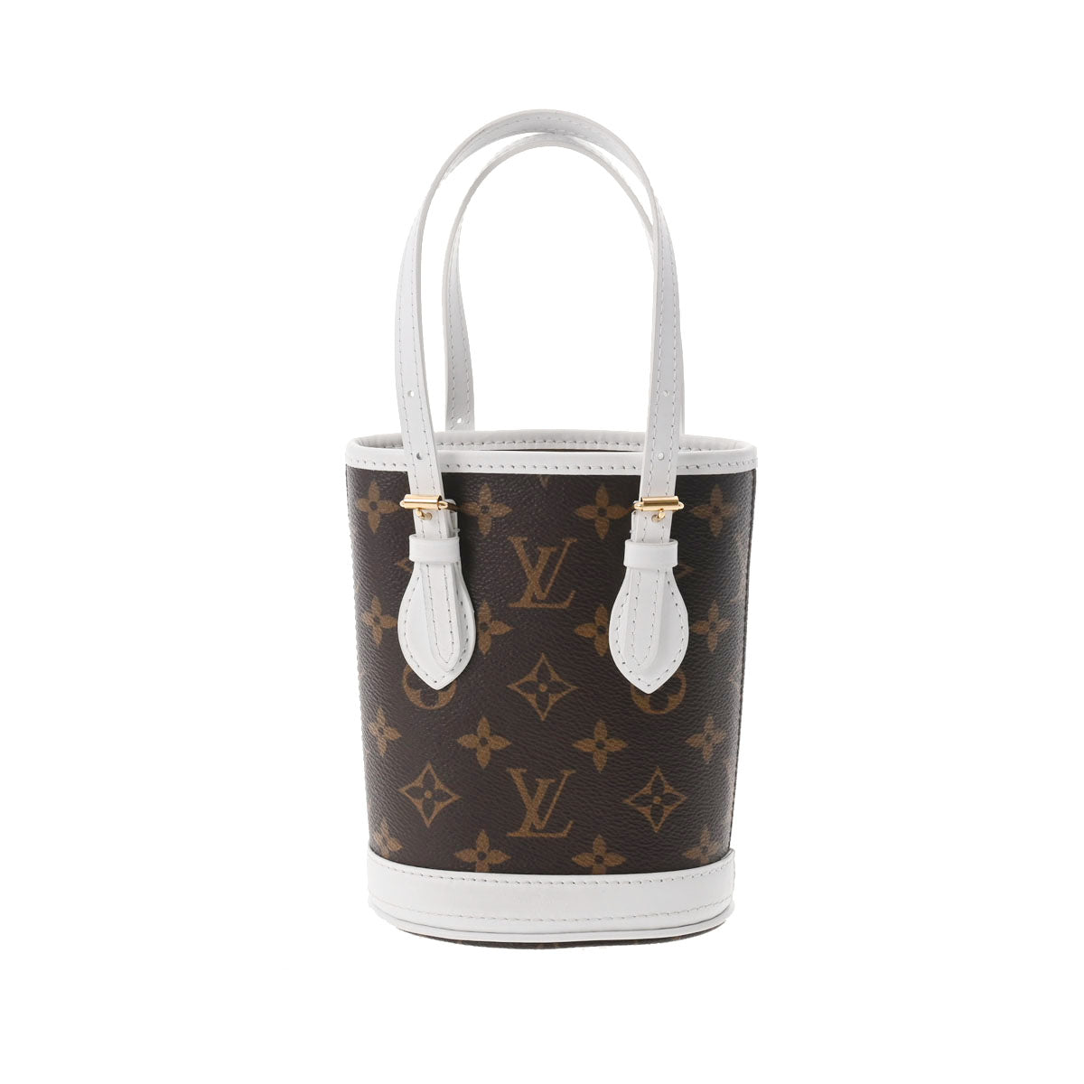 LOUIS VUITTON ルイヴィトン モノグラム ナノバケット ブラウン M81489 レディース モノグラムキャンバス 2WAYバッグ Aランク 中古 