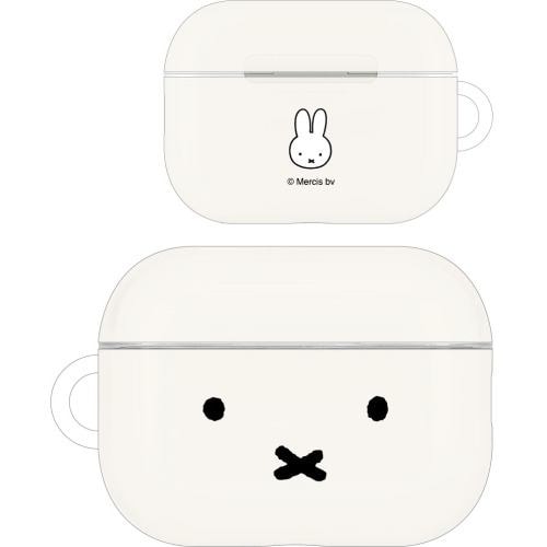 グルマンディーズ MF-366WH ミッフィー AirPods Pro（第2世代）／AirPods Pro対応ソフトケース フェイス MF366WH