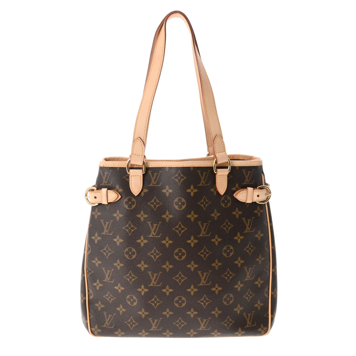 LOUIS VUITTON ルイヴィトン モノグラム バティニョール ヴェルティカル ブラウン M51153 レディース モノグラムキャンバス トートバッグ Bランク 中古 