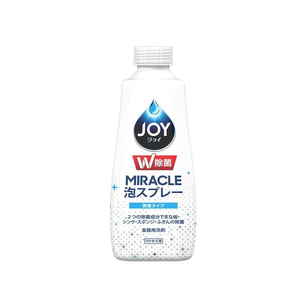 Ｐ＆Ｇ W除菌ジョイ ミラクル泡スプレー 微香付替 275mL FCB7190