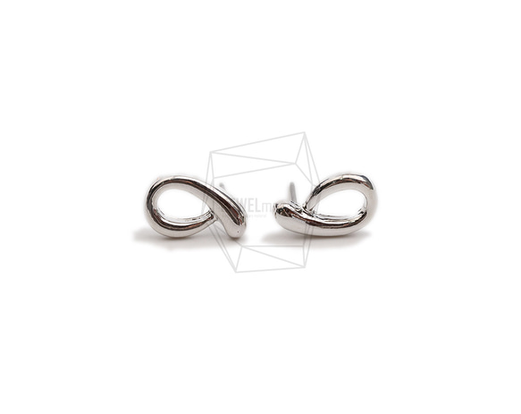 ERG-2350-R【2個入り】リボンピアス,Ribbon Earring/9.4mm X 14.9mm