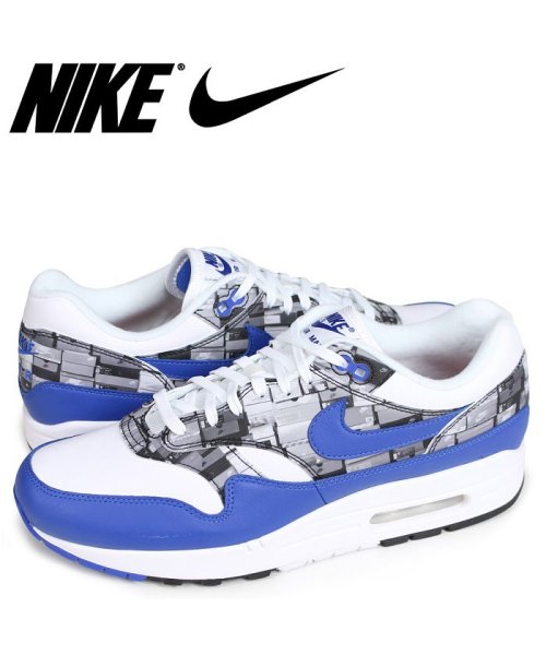 【2025の人気アイテム】 NIKE AIR MAX 1 PRNT WE LOVE NIKE ナイキ エアマックス1 スニーカー メンズ AQ0927－100 ブルー_画像1