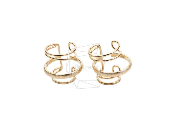 ERG-2010-G【2個入り】ラウンドイヤーカフ/Round Earcuffs Earrings