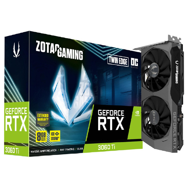 ZOTAC グラフィックボード ZOTAC GAMING GeForce RTX 3060 Ti Twin Edge OC LHR ZT-A30610H-10MLHR