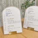 結婚式 メニュー表　ドリンクメニュー表　メニュー　ドリンクメニュー　くすみカラー