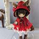 週末限定♪オビツ11お洋服セット✿Little Red(C)ミニスウィーツドール アウトフイット spring