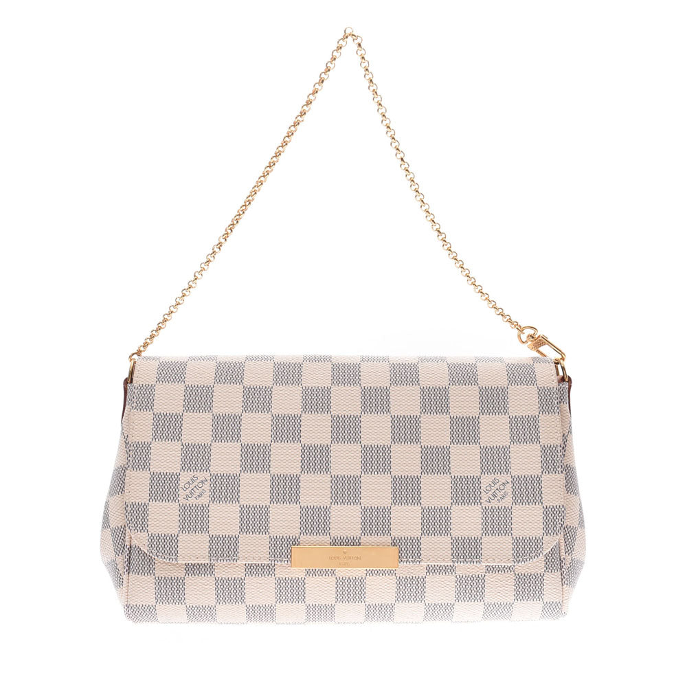 LOUIS VUITTON ルイヴィトンアズール フェイボリットMM  白 レディース ショルダーバッグ N41275  中古