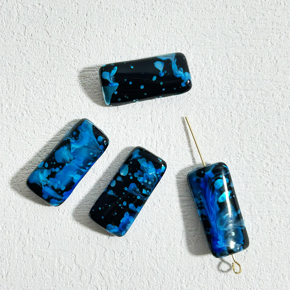 【28x13x7mm/10個/縦穴】変形 ビーズ パーツ　ハンドメイド　材料　DIY アクセサリーパーツ