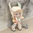 5点セット ミニ洋服 20cm 着せ替えぬいぐる服 黒と白 エジプシャン・モダン・クール・クローズ ぬいぐるみ用服コスチューム 着せ替え人形洋服 ドールウェア アクセサリー