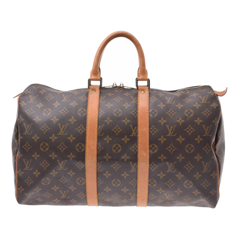 LOUIS VUITTON ルイヴィトン モノグラム キーポル45 ブラウン M41428 ユニセックス モノグラムキャンバス ボストンバッグ Bランク 中古 