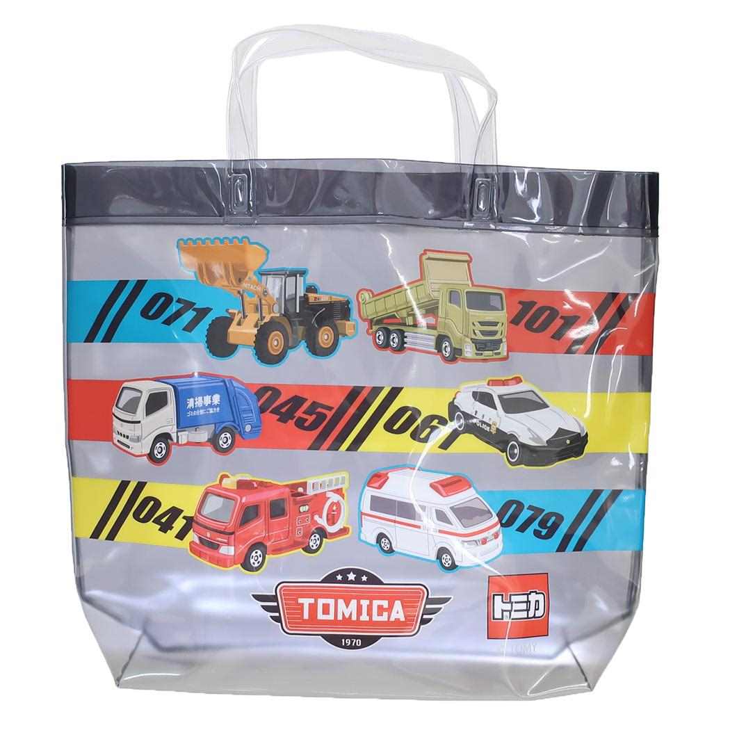 シネマコレクション/トミカ プールバッグ ビーチバッグ TOMICA マルヨシ ビニール 角型 海･･･