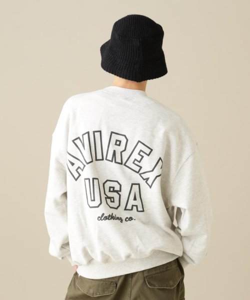 AVIREX USA CREW NECK SWEAT / アヴィレックス クルーネック スウェット