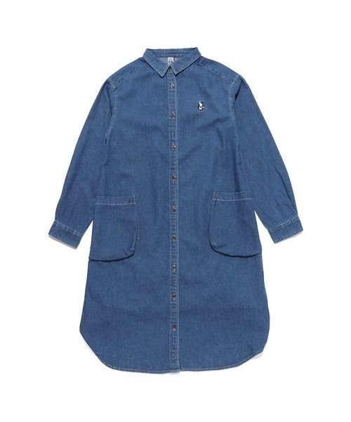 BEAVER VINTAGE WASHED SHIRT ONE－PIECE (ビーバーVT ウォッシュドシャツワ)