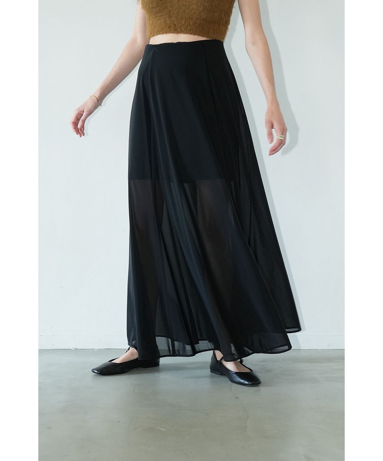 クラネ/SHEER FLARE MERMAID SKIRT