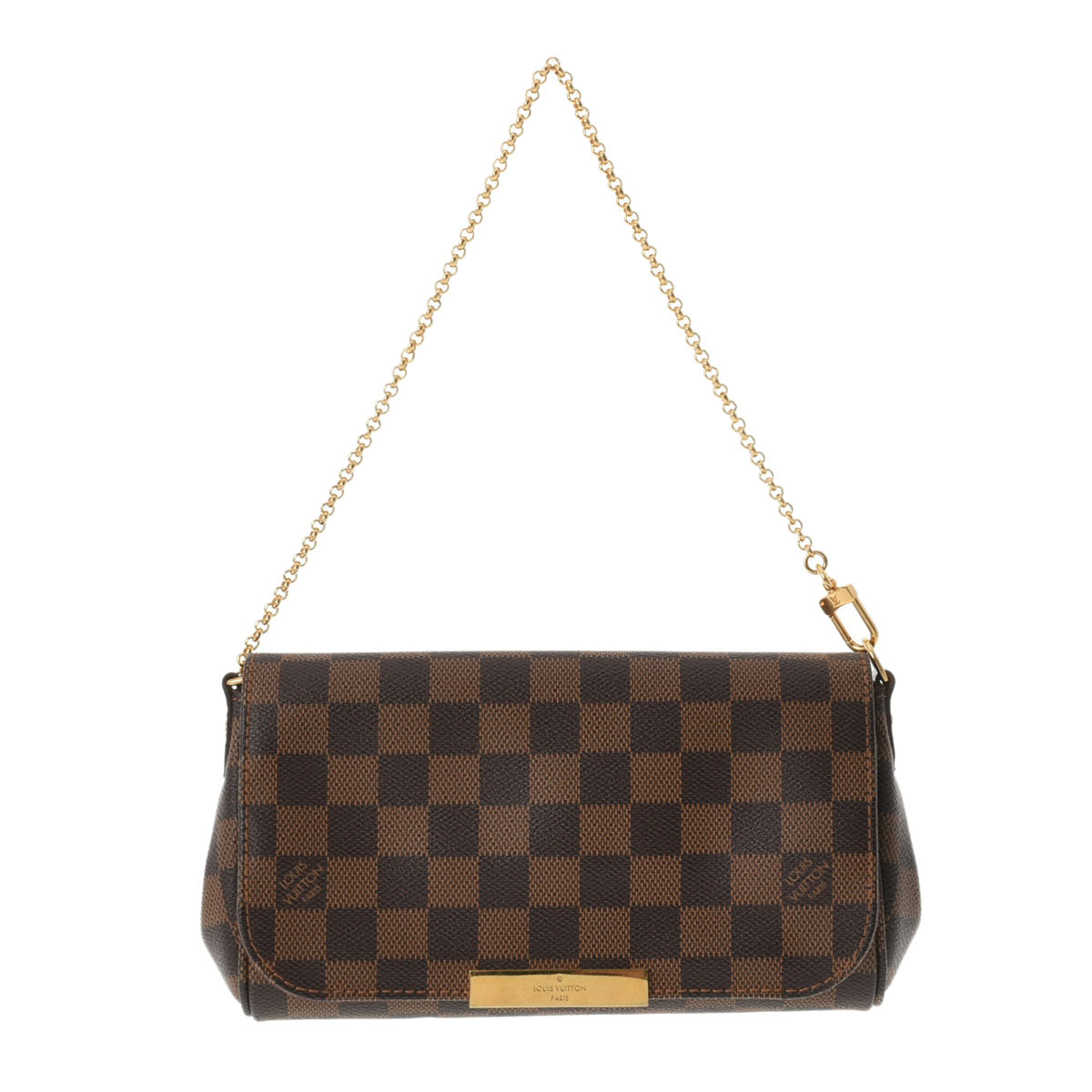 LOUIS VUITTON ルイヴィトン ダミエ フェイボリットPM ブラウン N41276 レディース ダミエキャンバス ショルダーバッグ Aランク 中古 