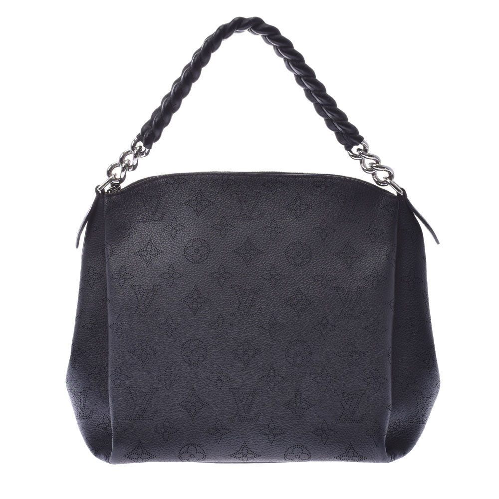 LOUIS VUITTON ルイヴィトン モノグラム マヒナ バビロンチェーン BB 2WAYバッグ ノワール(黒) M51223 レディース ハンドバッグ Aランク 中古 