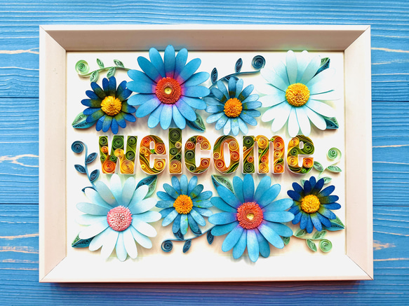 ペーパークイリング 『Happy Welcome Board』