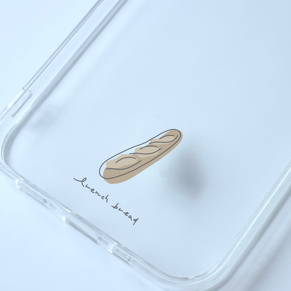 フランスパン　french bread/mplant　スマホケース　iPhoneケース　クリアケース　ソフトケース シン