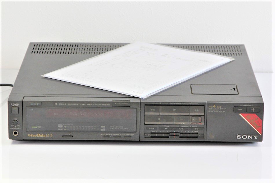 SONY SL-HF705 Hi-Band Beta hi-fi ビデオデッキ 1986年製 【中古整備品】