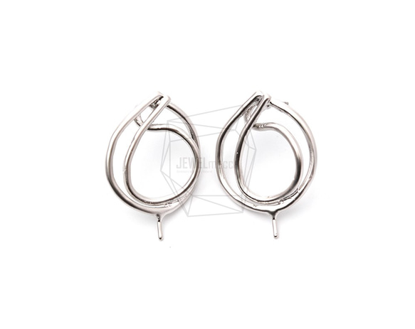 ERG-1147-MR【2個入り】ダブルラウンドピアス,Double Round Post Earrings