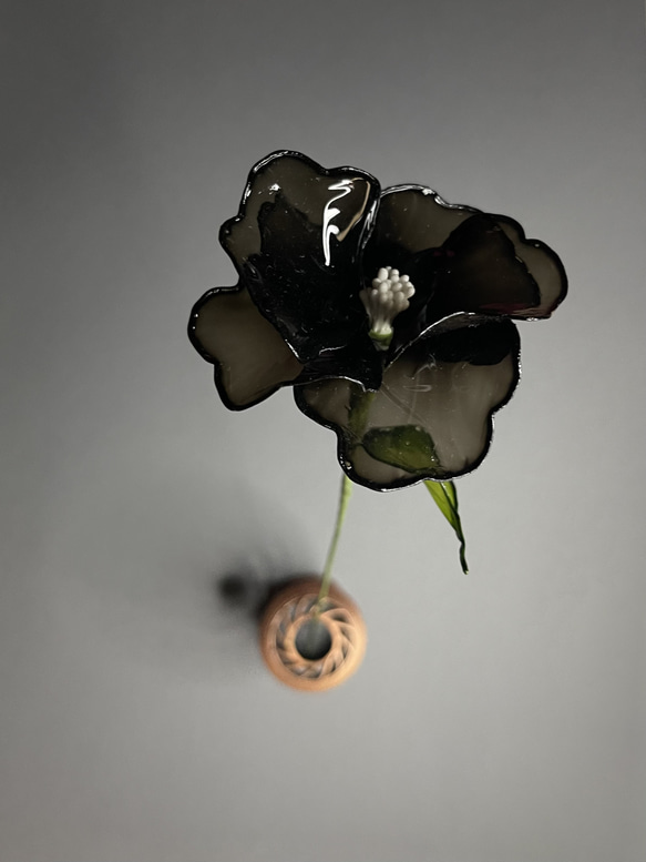 ホの花【black】#ディップフラワー#ディップアート#アメリカンフラワー