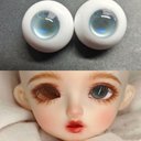 【12mm14mm16mm18mm】 ドールアイ ハンドメイドドール bjd 目 オビツ11 アイサイズ14/7 -4619