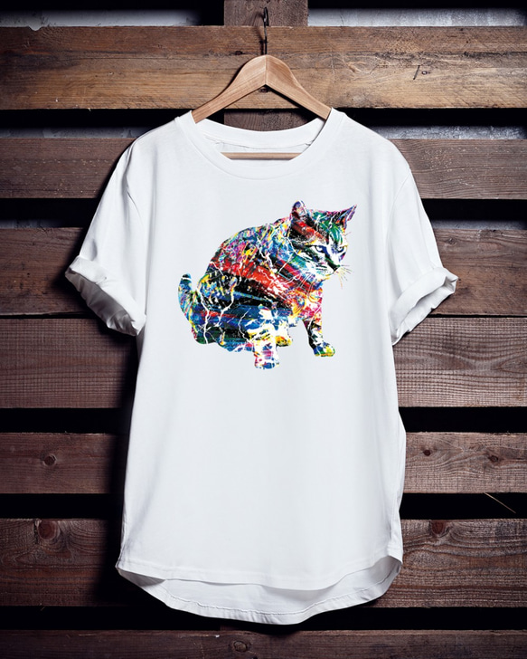 ねこアートTシャツ「Thunder Cats」