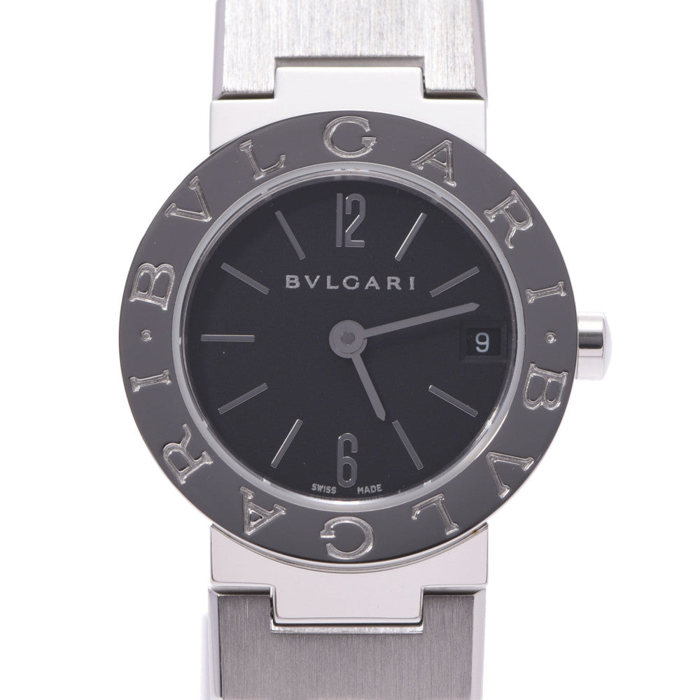 BVLGARI ブルガリ ブルガリブルガリ23 BB23SS レディース SS 腕時計 クオーツ 黒文字盤 Aランク 中古 