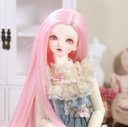 BJD 1/3 1/4  1/6人形 ドール用ウィッグ カツラ 耐熱 ハンドメイドzxww-316