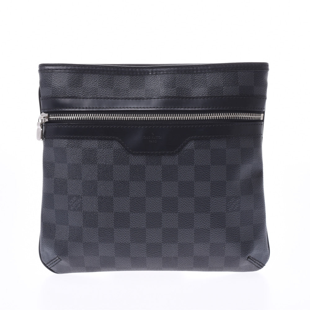 LOUIS VUITTON ルイヴィトン ダミエ グラフィット トマス 黒/グレー N58028 メンズ ショルダーバッグ Aランク 中古 