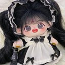 無属性 ぬいぐるみ 20cm 着せ替えぬいぐるみ 黒髪黒い瞳女の子 着せ替え人形 綿人形 コットンドール キャラクターぬいぐるみ