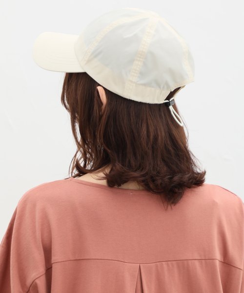 ドロストキャップ 帽子 キャップ ぼうし シンプル 撥水加工 UVカット 手洗い